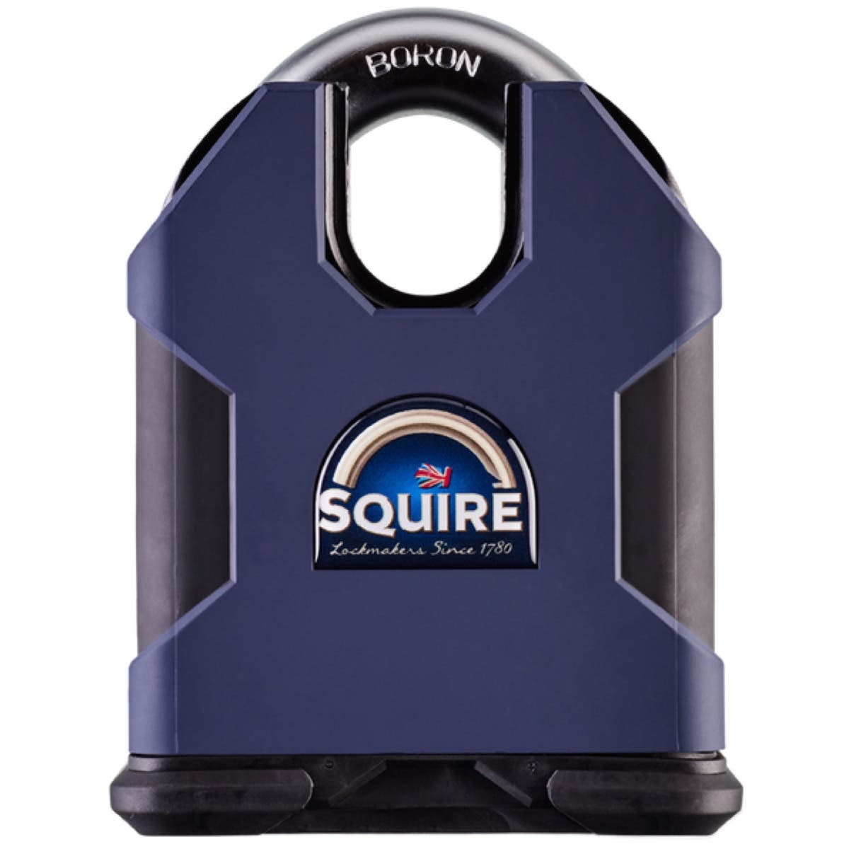 Squire Locks SQ-SS100C Stronghold Heavy Duty Boron Steel Closed Shackle Padlock CEN 6