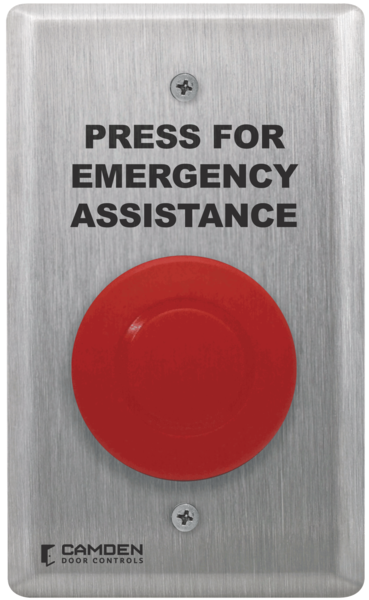 Camden Door Control CM-450R Emergency Call System Component, w/ Stainless Steel Faceplate