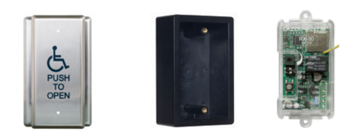 Camden Door Control CM-RFK35/4 Kinetic By Camden, 2" Narrow, w/ Exposed Screw Switch Kit