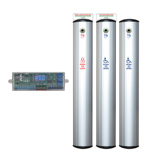 Camden Door Control CX-WC17VR Column Switch Restroom System Kit & Hands-Free Sensor
