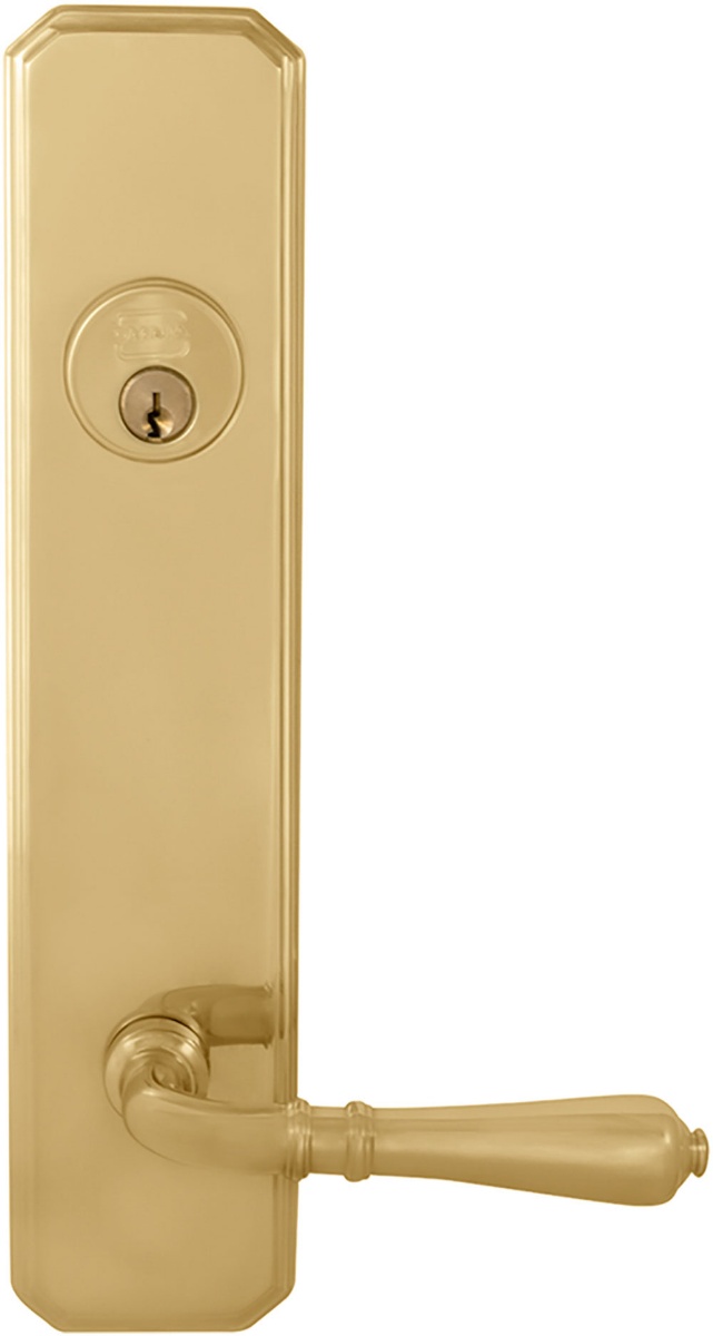 Omnia D11752 Exterior Traditional Deadbolt Entrance Lever Lockset - Solid Brass