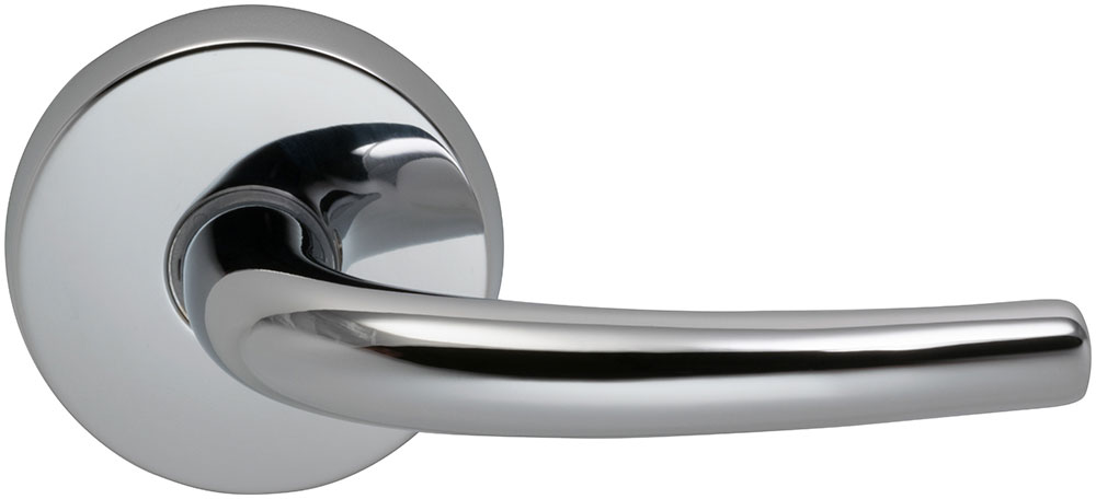 Omnia 892 Interior Modern Lever Latchset - Solid Brass