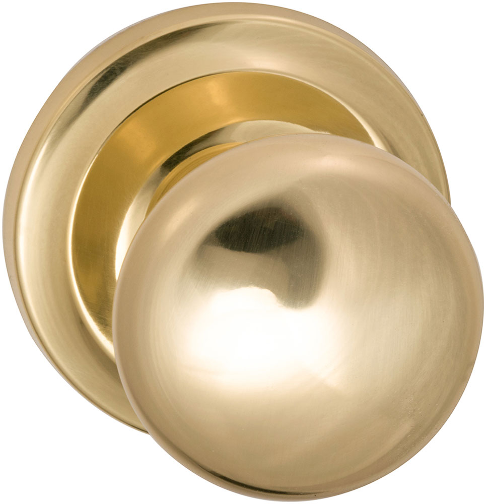 Omnia 442 Interior Traditional Knob Latchset - Solid Brass