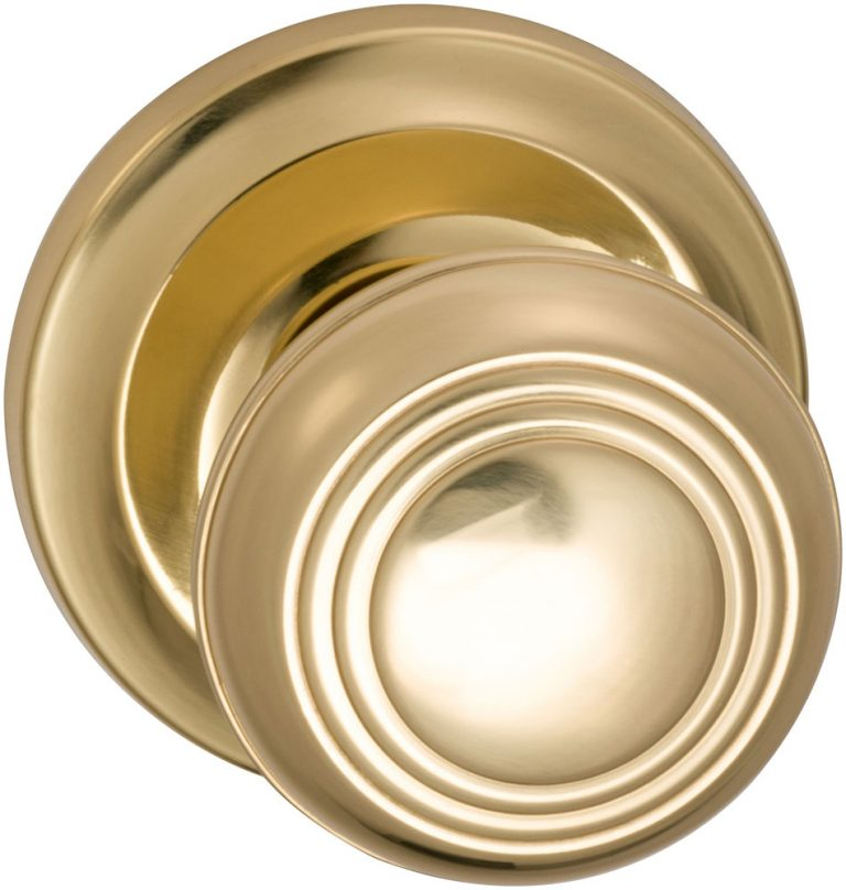 Omnia 970 Interior Traditional Knob Latchset - Solid Brass