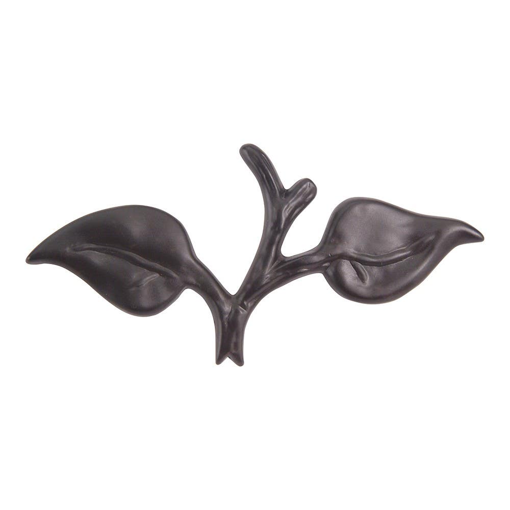 Atlas 185-O California Leaf  3" Pull, Aged Bronze