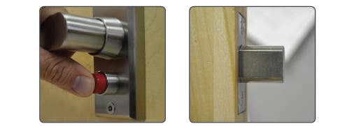Securitech QID-M Mortise Lockdown Security Quick Intruder Deadbolt Lock, Stainless Steel Finish