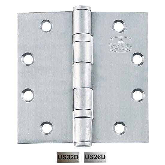 Cal-Royal TABB545 Full Mortise, Two Ball Bearing Hinge 5" x 4 1/2"