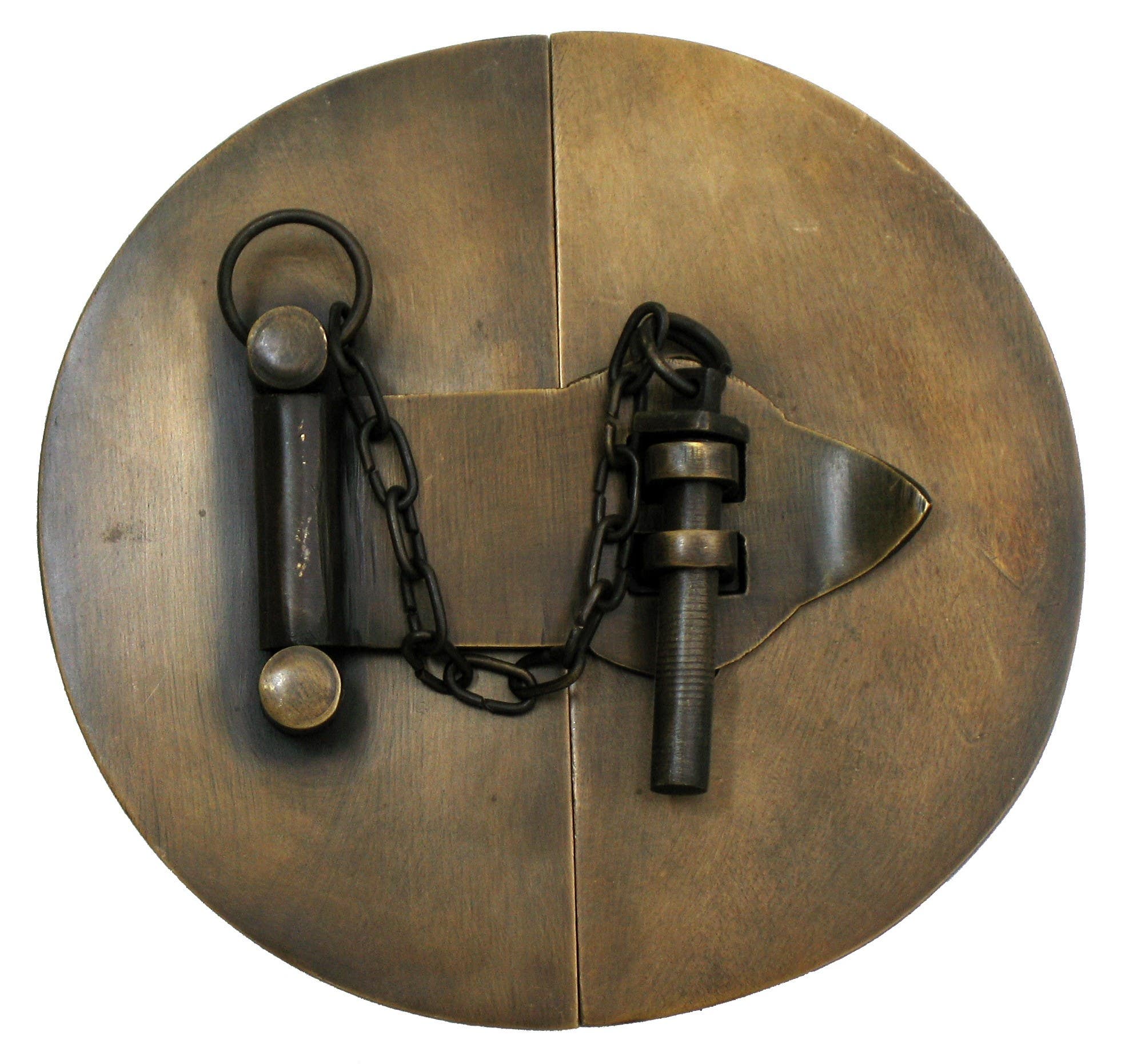 Gado Gado HLA1010 Simple Round Latch w/ Chain