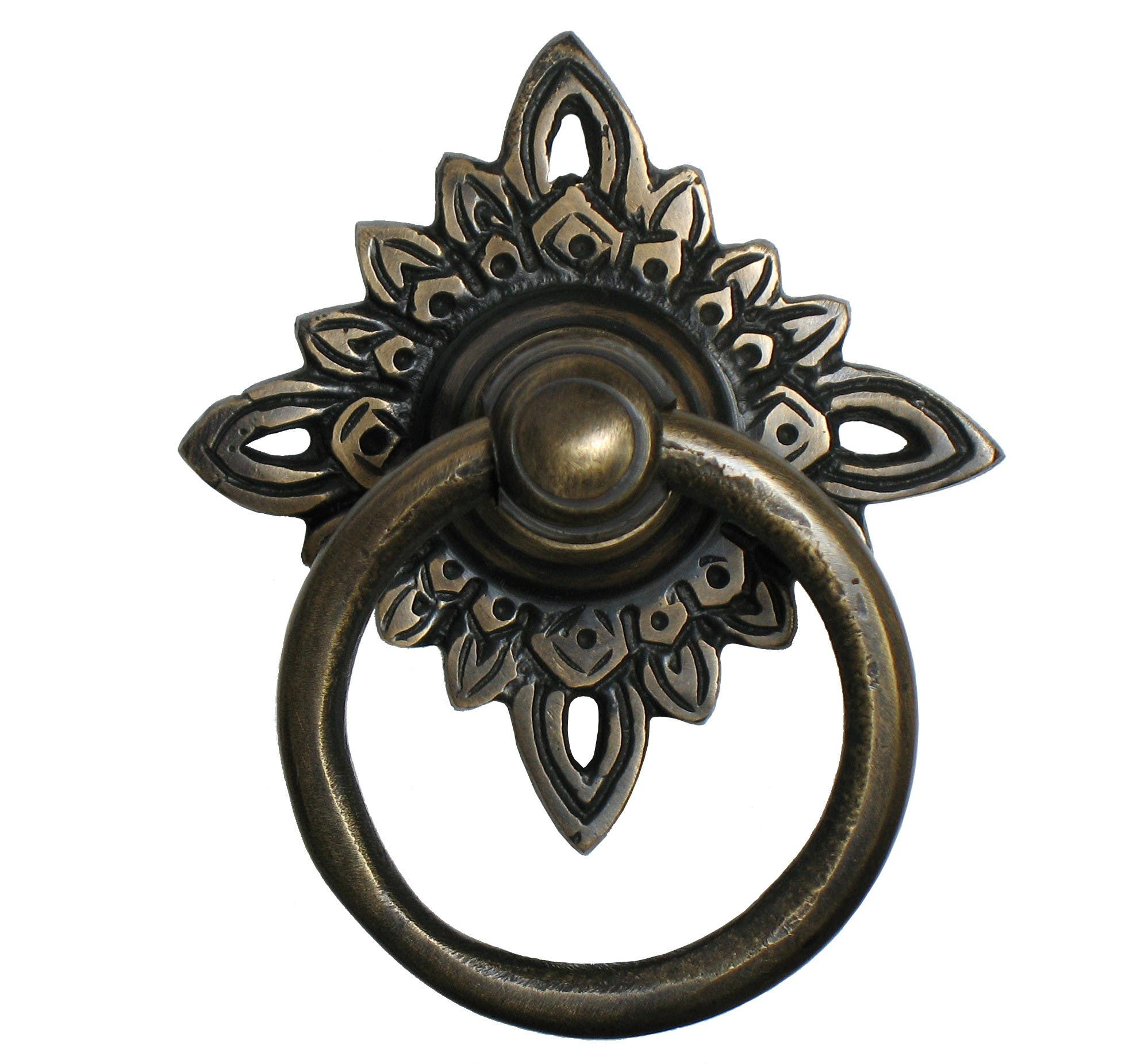Gado Gado HRP5010 Ring Pull w/ Carved Filigree Star Backplate