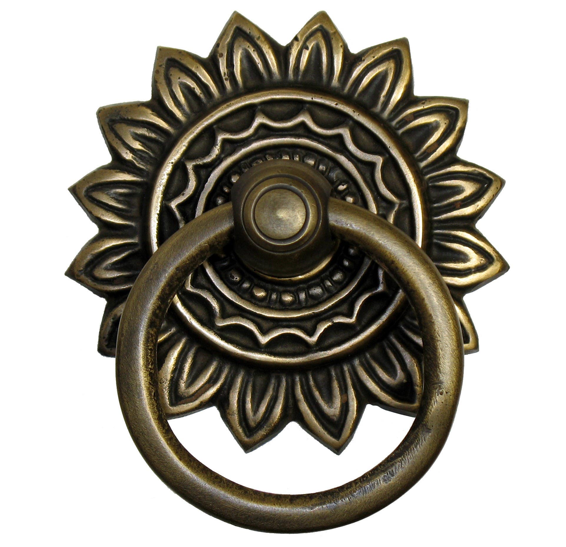 Gado Gado HRP6026 Ring Pull w/ Sunburst Backplate