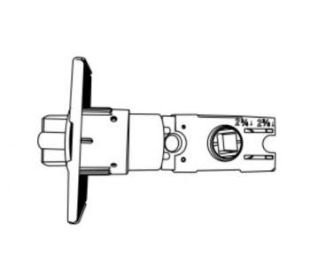 Cal-Royal ASHADJ Entrance Standard Adjustable Latch Bolt Round Corner