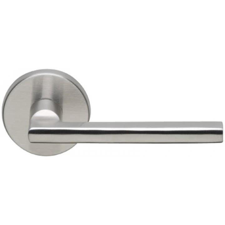 Omnia 43 Interior Modern Lever Latchset - Stainless Steel