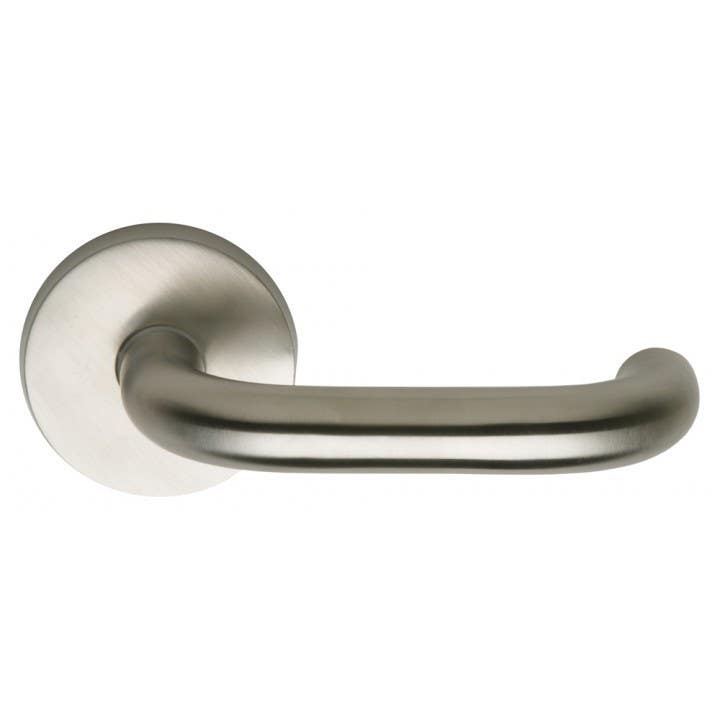 Omnia 10 Interior Modern Lever Latchset - Stainless Steel