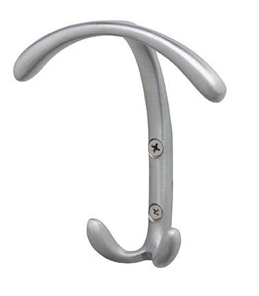 Ives 506 Plymouth Curved Double Coat Hook, Surface Mount