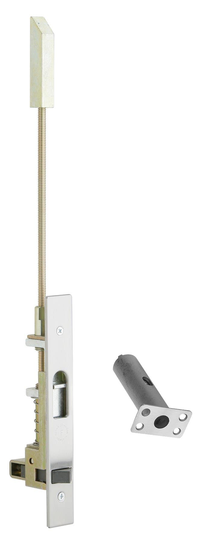 Ives FB53 Flush Bolt, UL 3 Hour Constant Latching Top w/ Auxiliary Fire Latch & Retrofit Plate