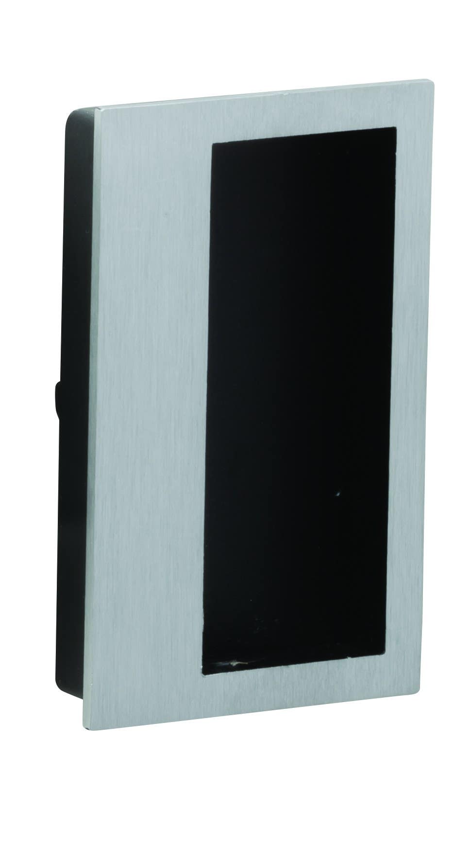 Ives 962 Rectangular Black Inset Flush Pull