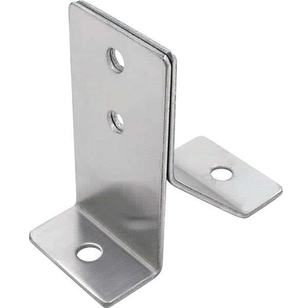 Jacknob 1209 Wall Bracket Inside - Stamped w/ Stainless Steel Material & Satin Finish