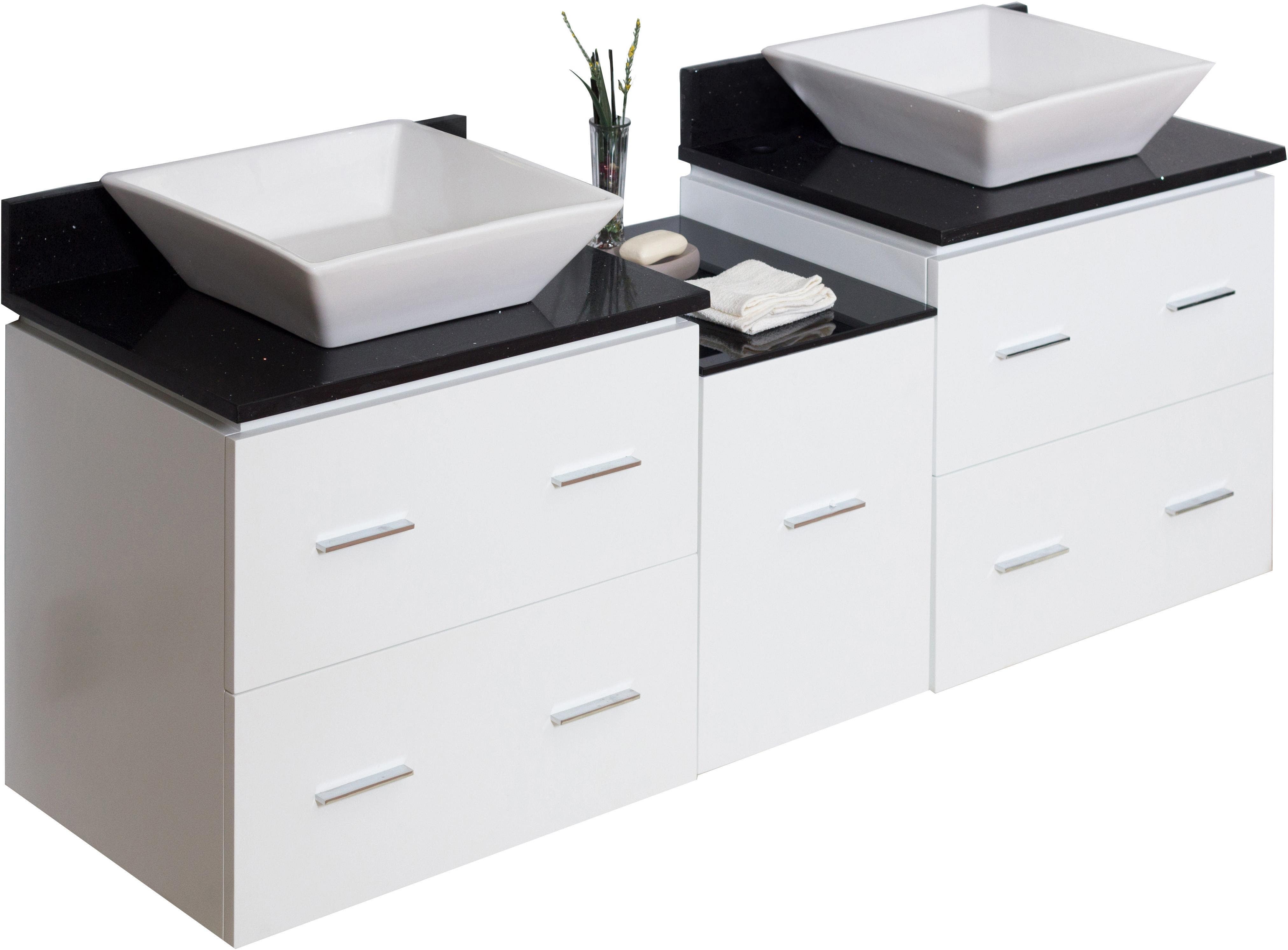 American Imaginations AI-744 Plywood-Veneer Vanity Set In White