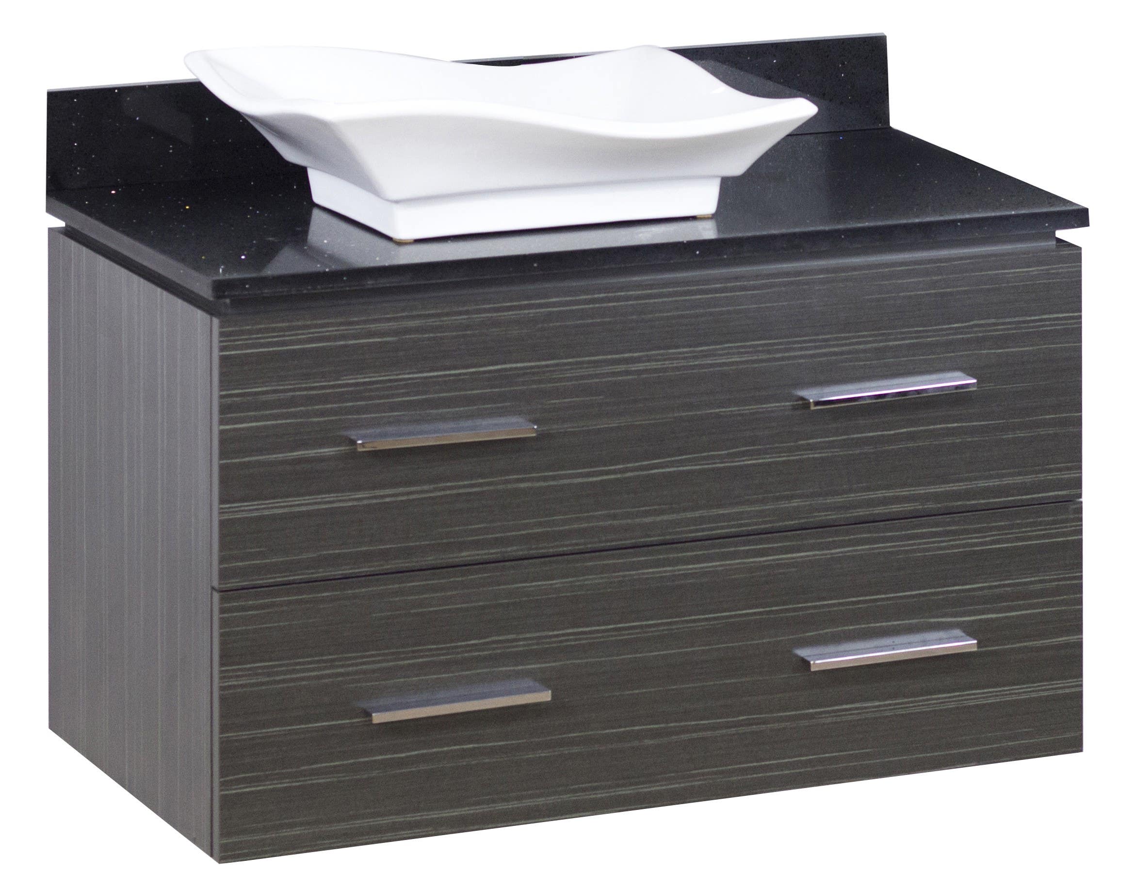 American Imaginations AI-1488 Plywood-Melamine Vanity Set In Dawn Grey