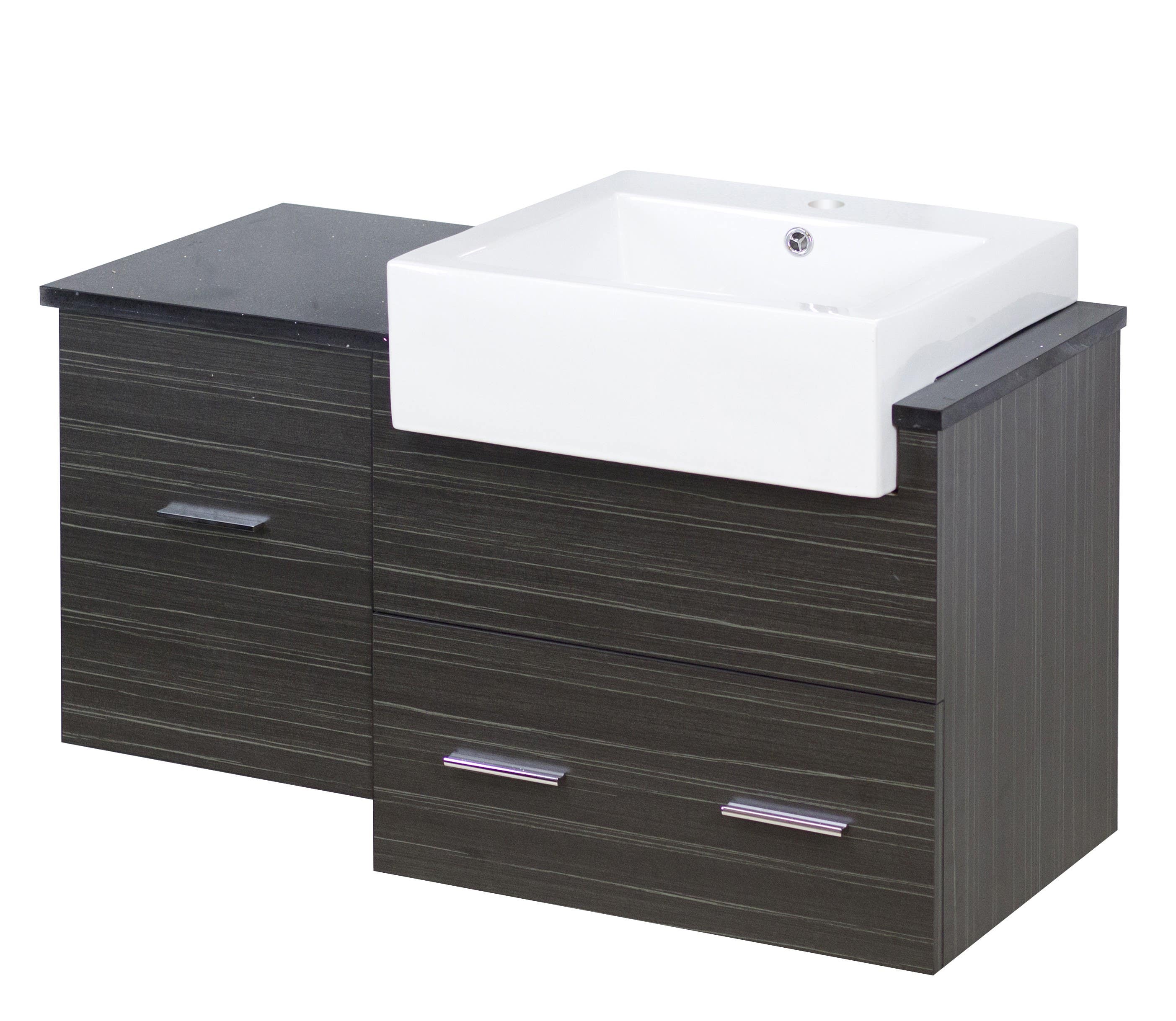American Imaginations AI-1614 Plywood-Melamine Vanity Set In Dawn Grey