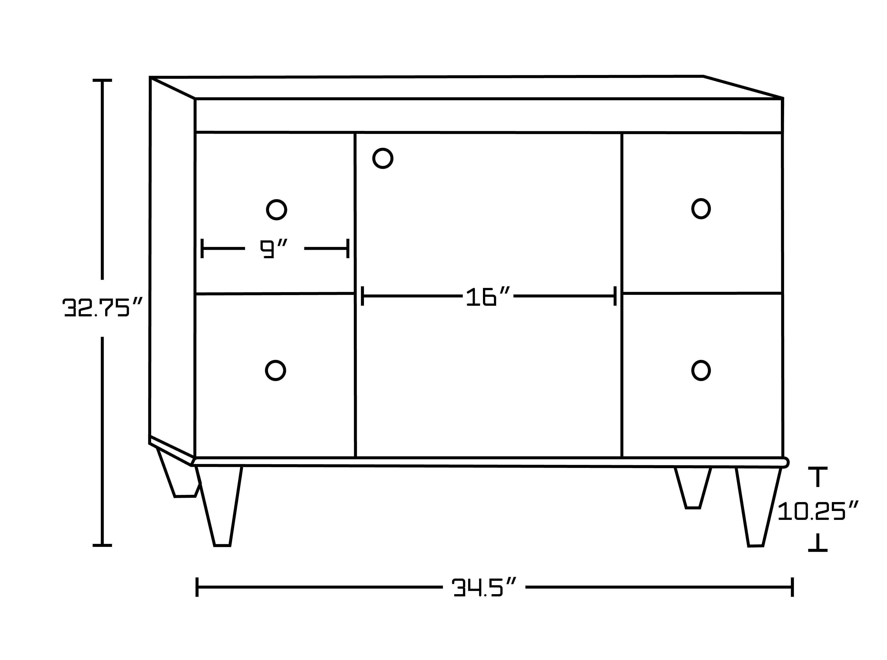 American Imaginations AI-8196 Birch Wood-Veneer Vanity Set In Antique Walnut With 8-in. o.c. CUPC Faucet