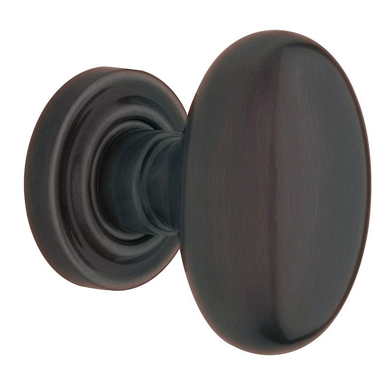 Baldwin Hardware Estate Series 5025 Egg Door Knob Set w/ 5048 Rose, 2-3/8" Backset