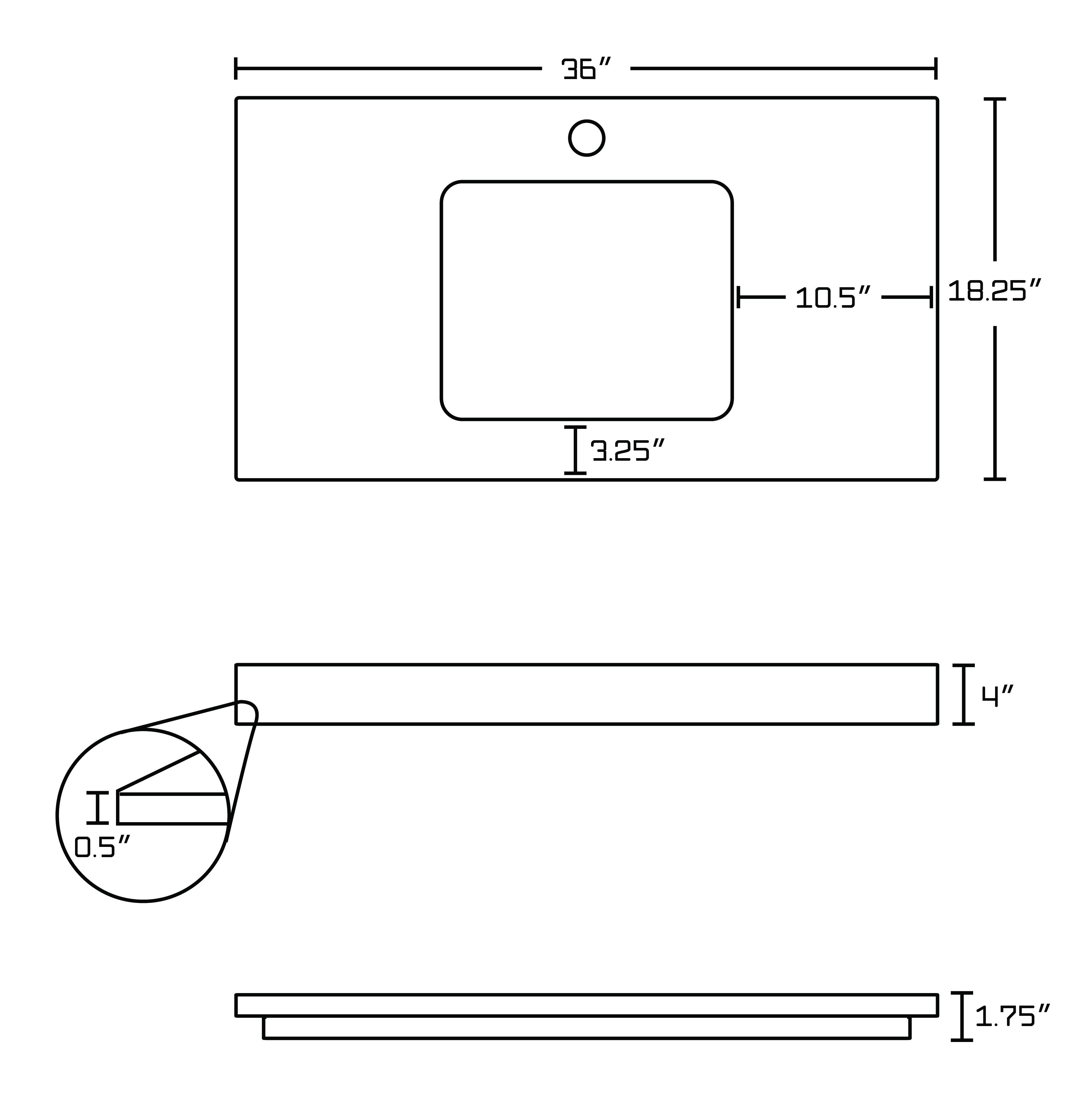 American Imaginations AI-10787 Birch Wood-Veneer Vanity Set In Distressed Antique Walnut With Single Hole CUPC Faucet