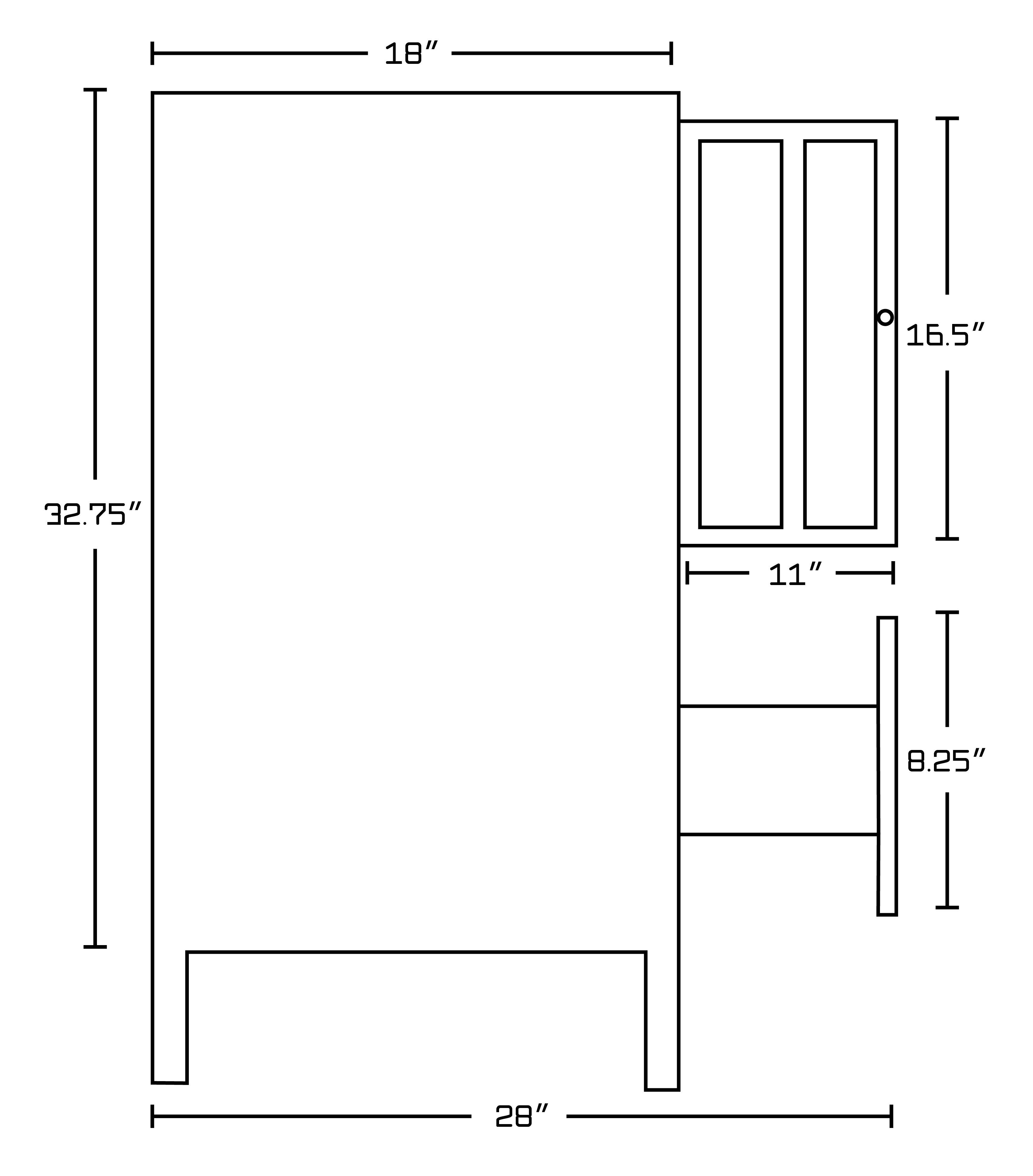American Imaginations AI-17665 Plywood-Veneer Vanity Set In White