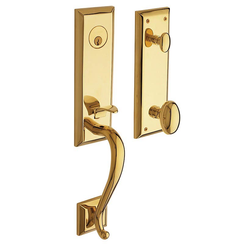 Baldwin Estate Hardware Series 85355 Stonegate Emergency Egress Handleset w/ 5445V Classic Door Lever