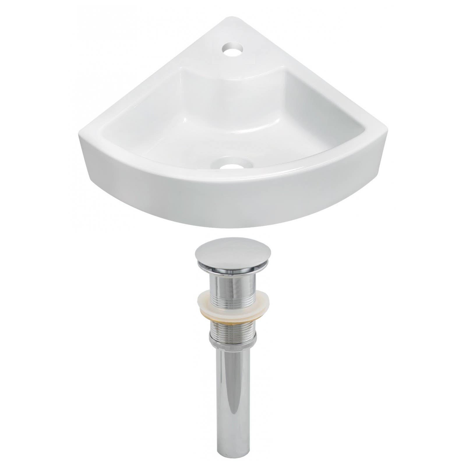 American Imaginations AI-14800 Unique Vessel Set In White Color And Drain