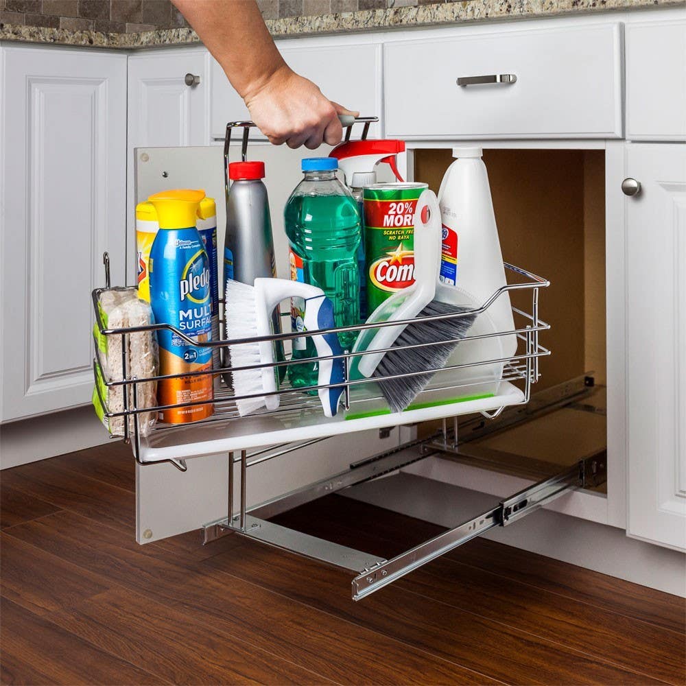 Hardware Resources SCPO2-R Cleaning Supply Caddy Pullout W/ Handle