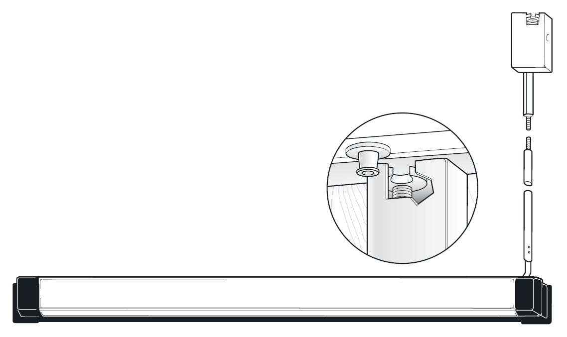 Adams Rite 3900/8900 Wood Door Surface Concealed Vertical Rod Exit Device
