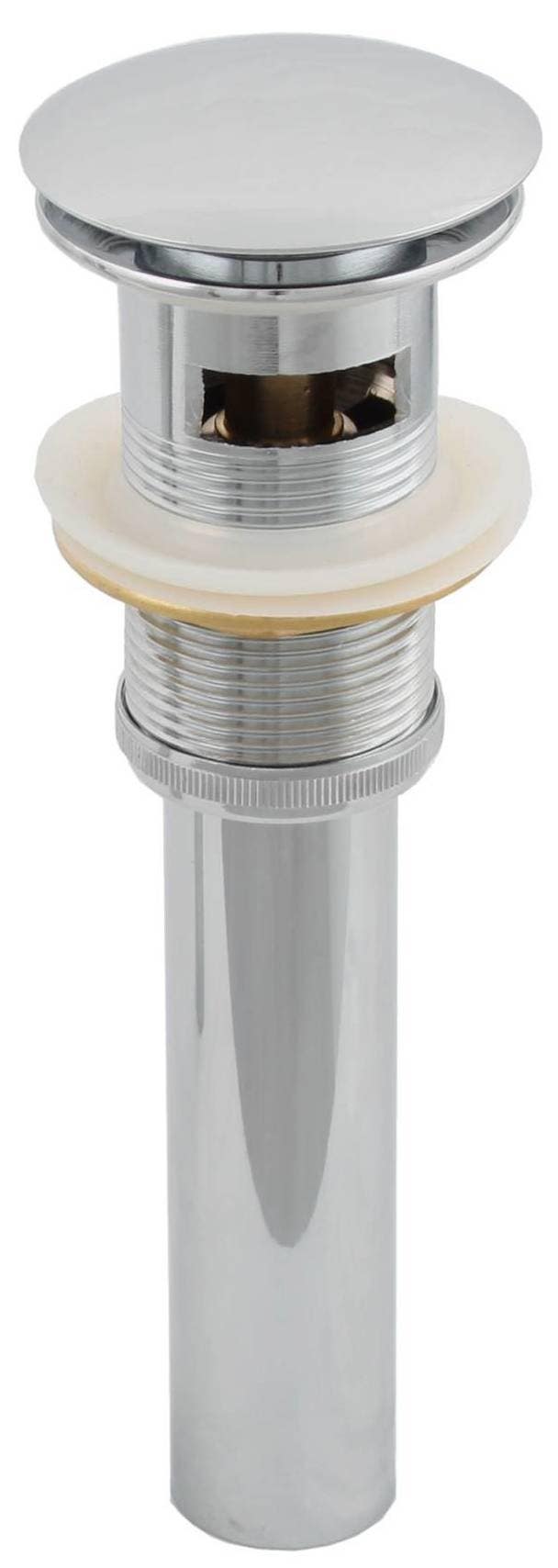 American Imaginations AI-1795 2.6-in. W Brass Bathroom Sink Drain With Overflow, Chrome