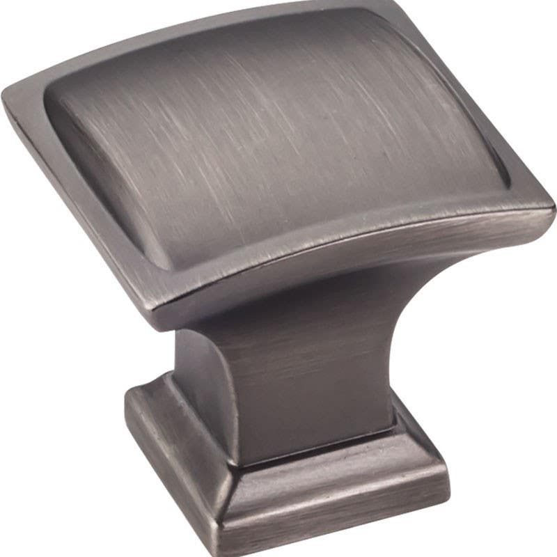 Jeffrey Alexander 435 Annadale Cabinet Square Knob, Overall Length-1 1/4"