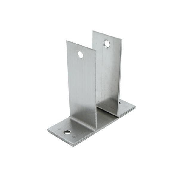 Jacknob 1 Wall Bracket Two Ear X-high - Stamped w/ Stainless Steel Material & Satin Finish