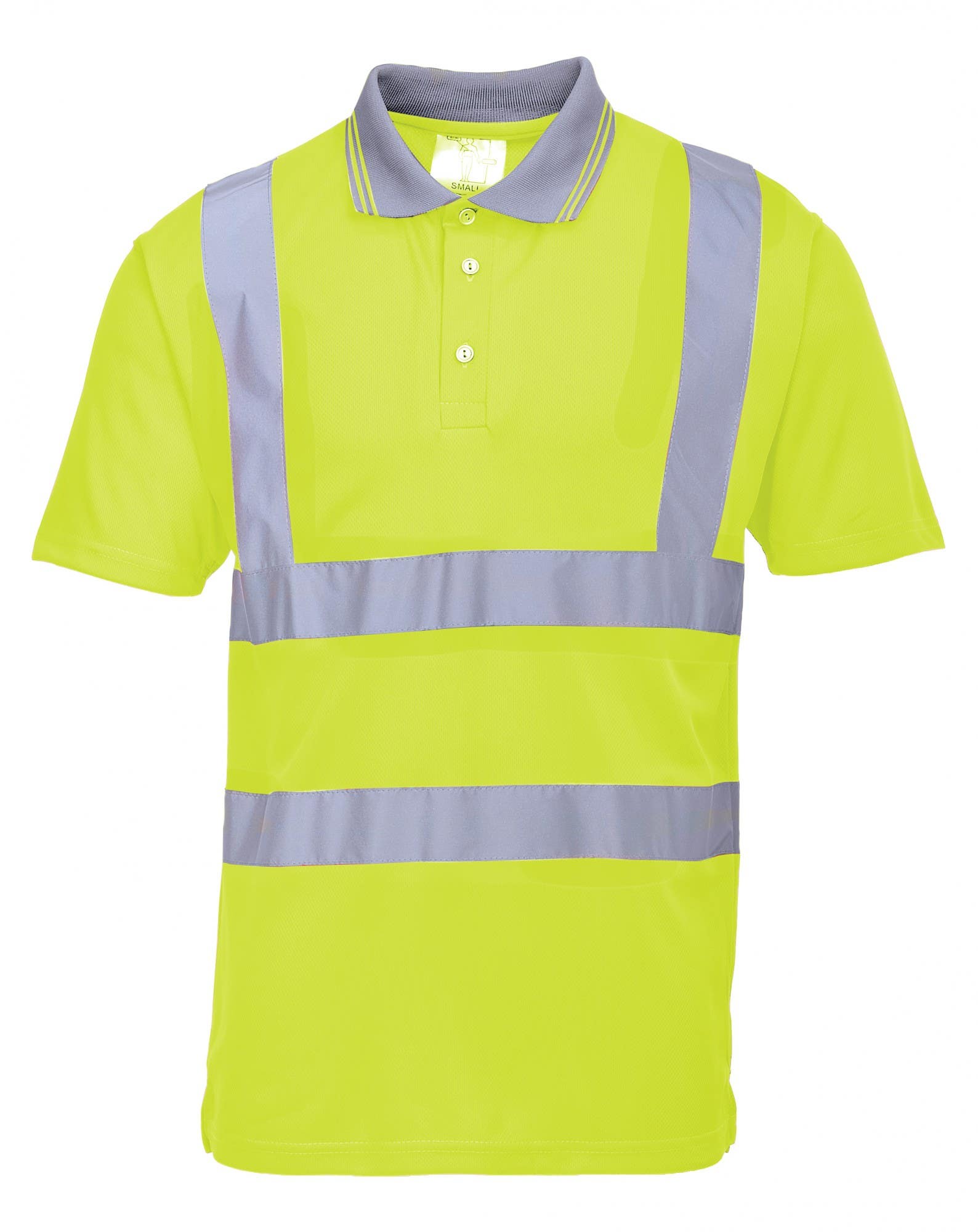 Portwest S477 Hi-Vis S/S Regular Fit Polo Shirt - Yellow