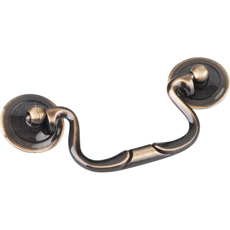 Elements CH3503 Kingsport Cabinet Pull, Center To Center Length-3 1/2", Finish-Brushed Antique Brass