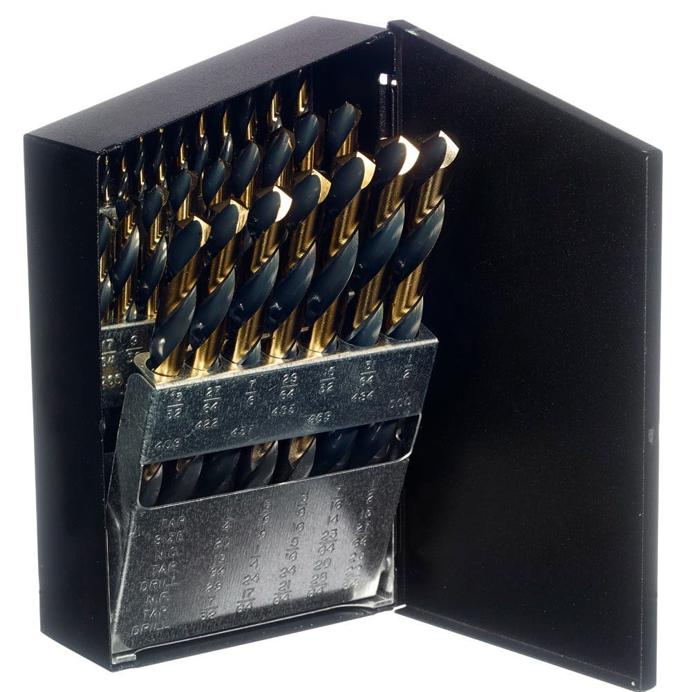 Champion 129-XGO Black & Gold Drill Set 29 Pc. 1/16-1/2 x 64ths