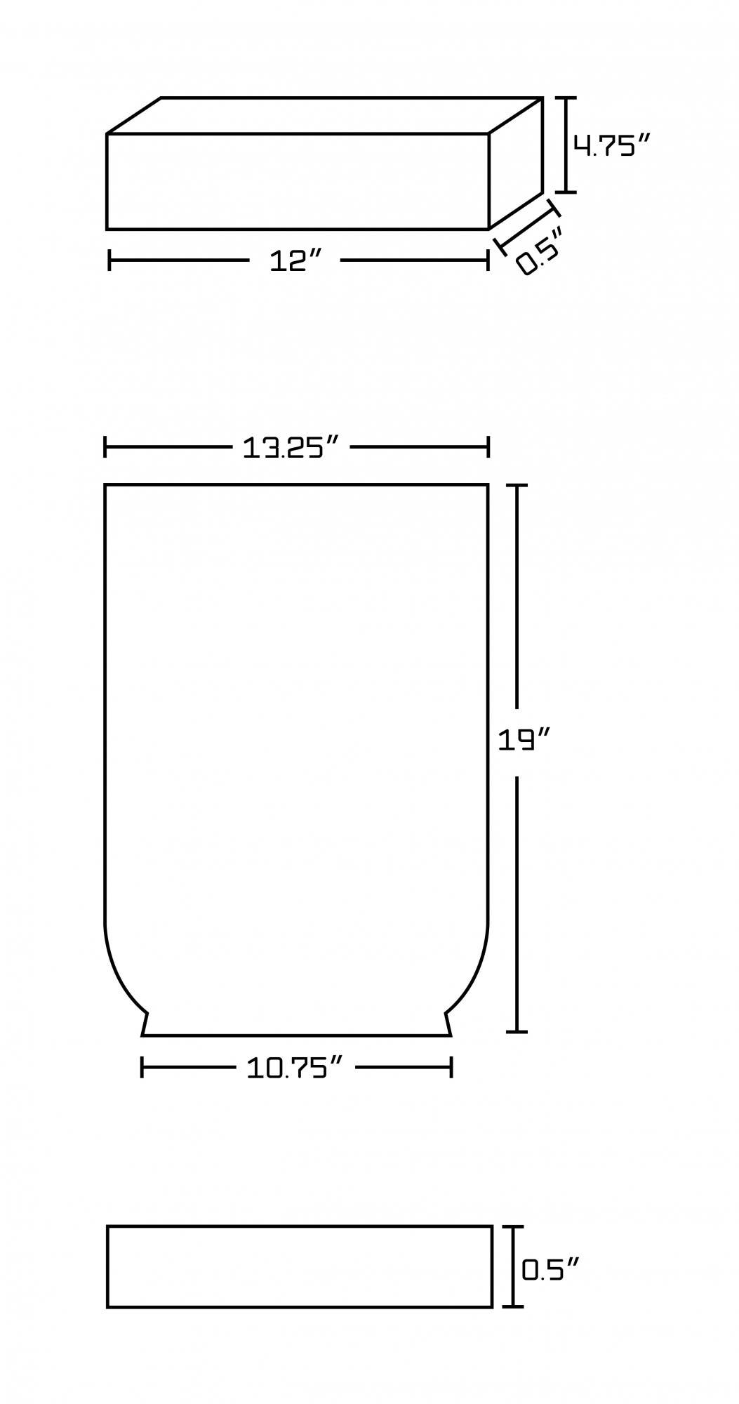 American Imaginations AI-327 13.25-in. W x 19-in. D Marble Top In Beige Color For N / A Faucet
