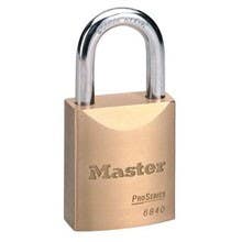 Master Lock 6840 Solid Brass Pro Series Rekeyable Padlocks 1-3/4" (44mm)