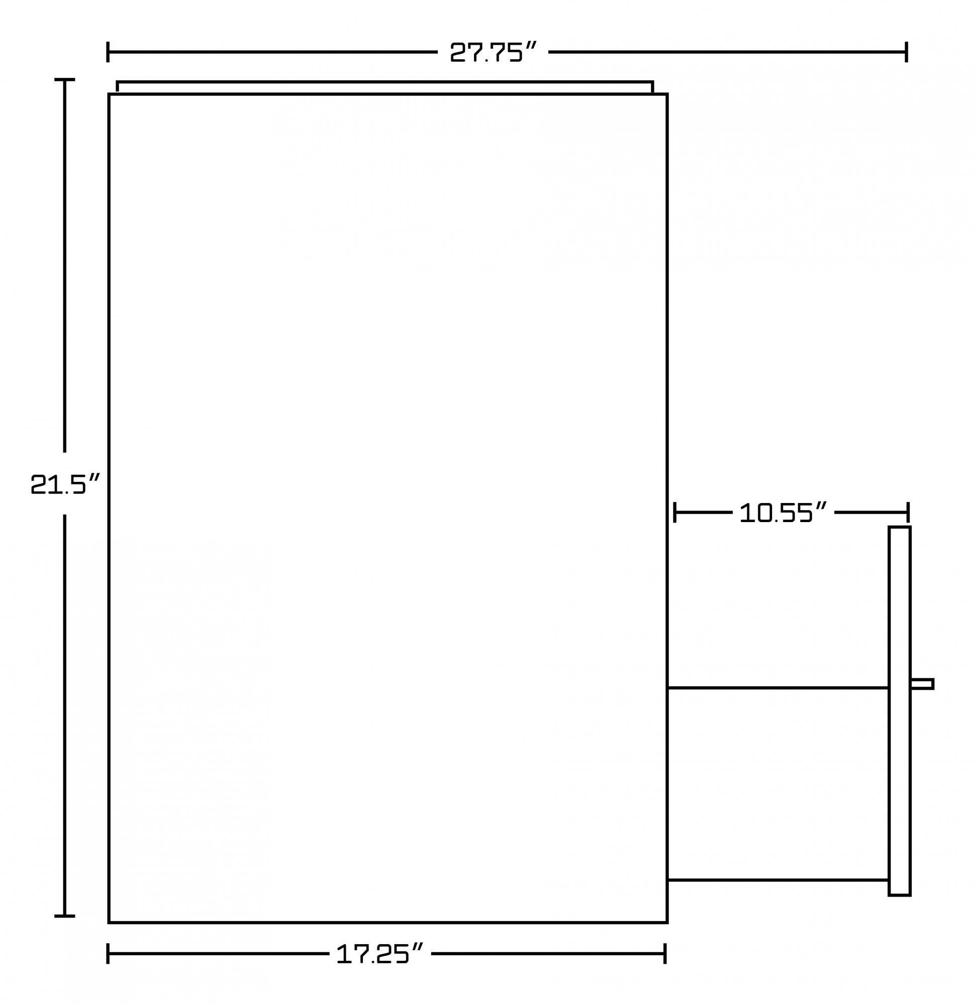 American Imaginations AI-741 Plywood-Veneer Vanity Set In White