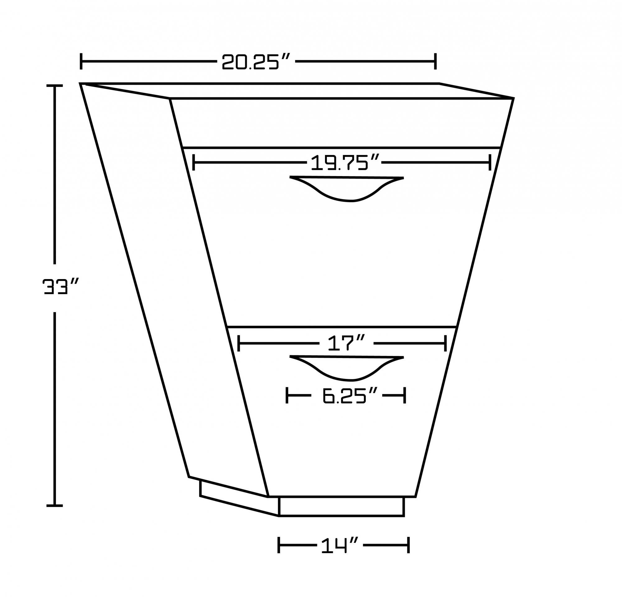 American Imaginations AI-9234 Plywood-Melamine Vanity Set In Wenge With 8-in. o.c. CUPC Faucet