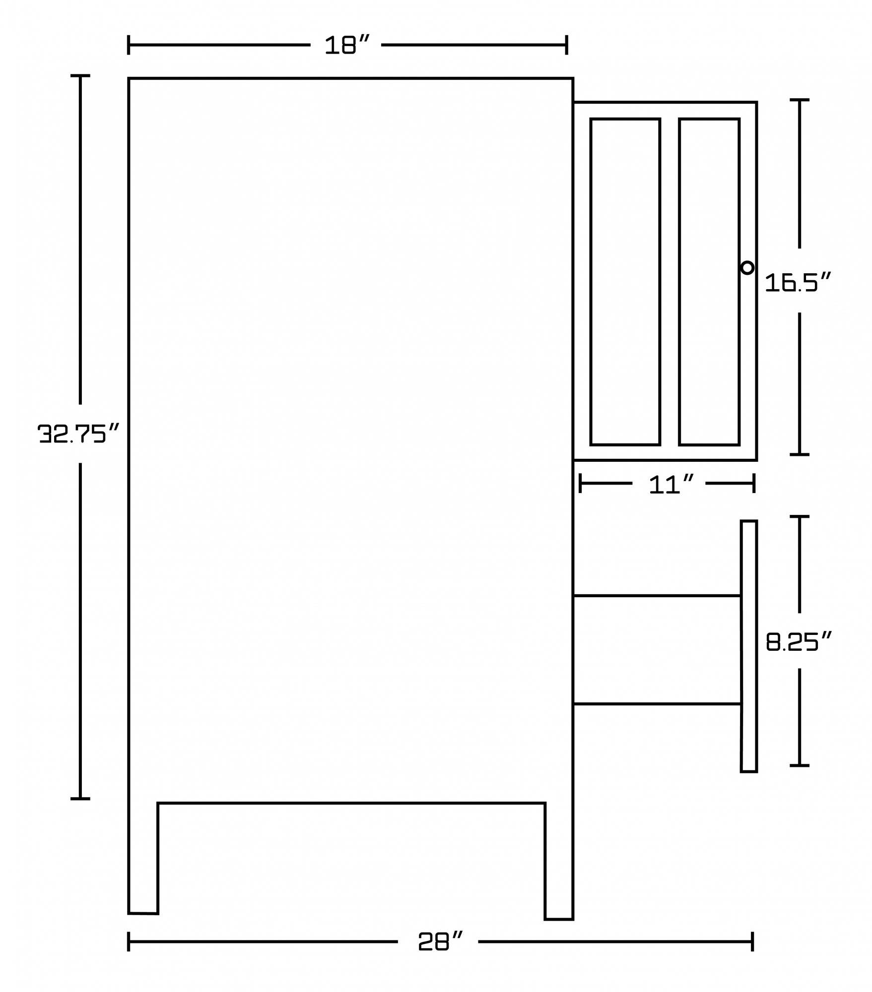 American Imaginations AI-17664 Plywood-Veneer Vanity Set In White