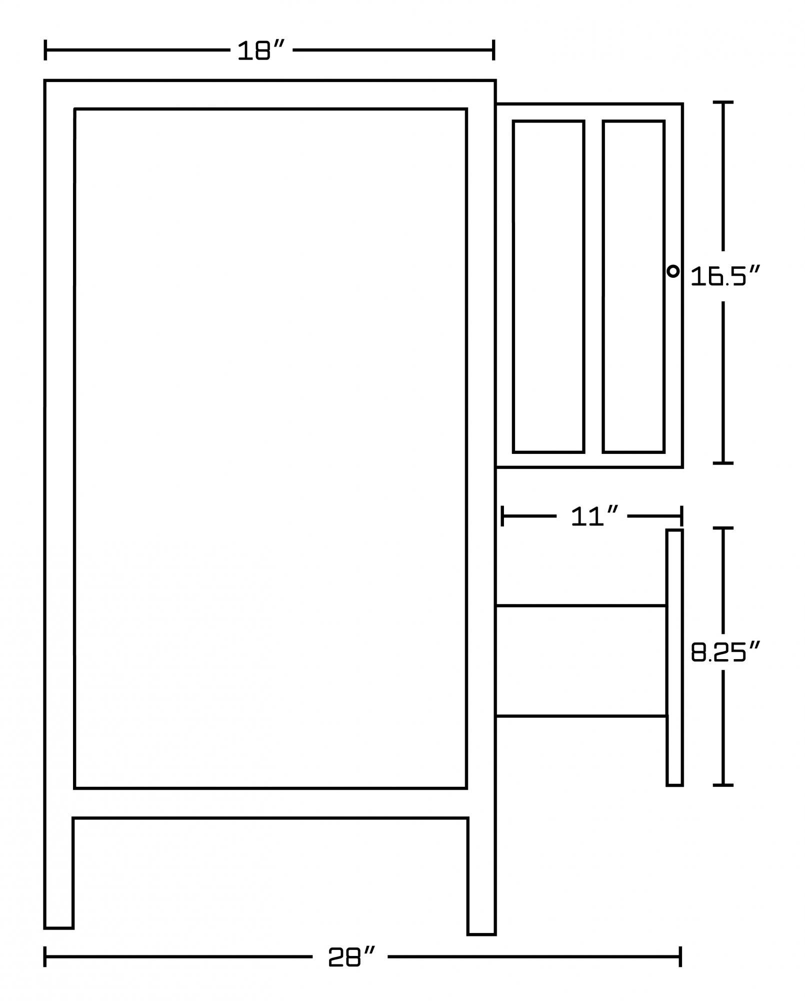American Imaginations AI-17688 Plywood-Veneer Vanity Set In Walnut
