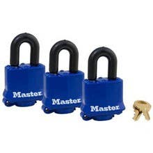 Master Lock 312TRI  Weather Resistant Steel Padlocks