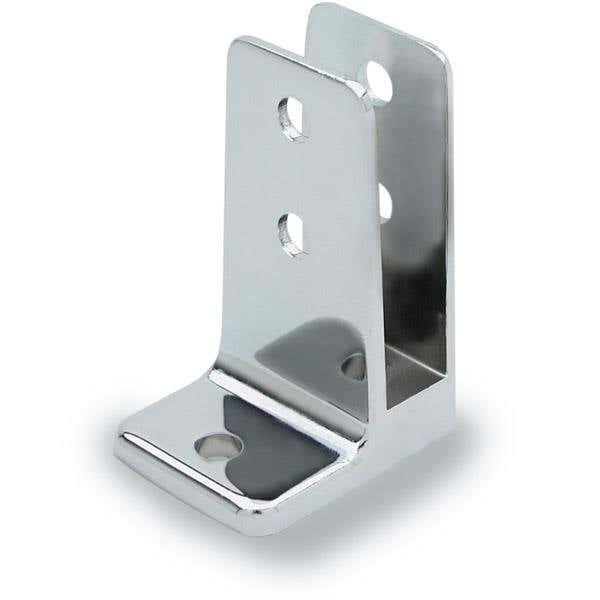 Jacknob 1470 Urinal Screen Bracket One Ear 1/2" w/ Zamac Material & Polished Chrome Finish
