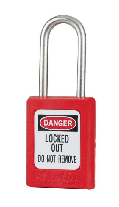 Master Lock S31 Lightweight Thermoplastic Padlock, Zenex Key Retaining