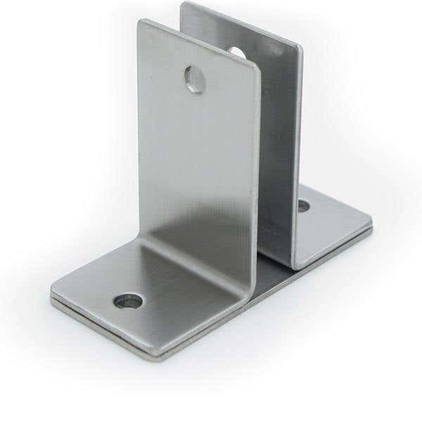 Jacknob 1 Wall Bracket Two Ear Stamped w/ Stainless Steel Material & Satin Finish