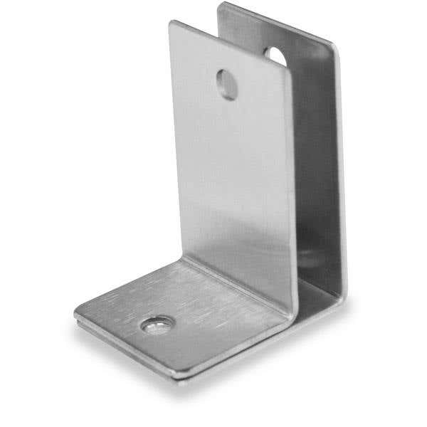 Jacknob 1 Wall Bracket One Ear - Stamped w/ Stainless Steel Material & Satin Finish