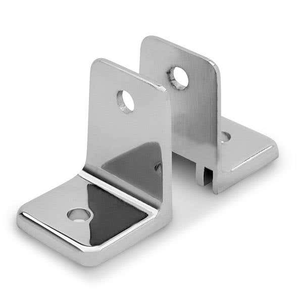 Jacknob 1580 Wall Bracket 2 Piece-mini w/ Zamac Material & Polished Chrome Finish